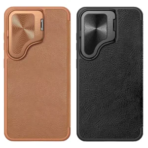 خرید کیف چرمی سامسونگ گلکسی اس Galaxy S24 مدل Qin Prop | کالاویز