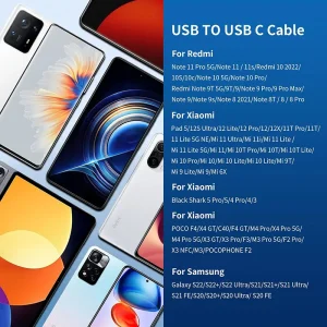 کابل شارژر اصلی شیائومی 33 وات