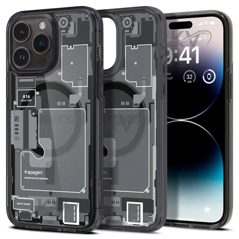 قاب اسپیگن Ultra Hybrid Zero One آیفون 12 پرو مکس با پشتیبانی مگ سیف