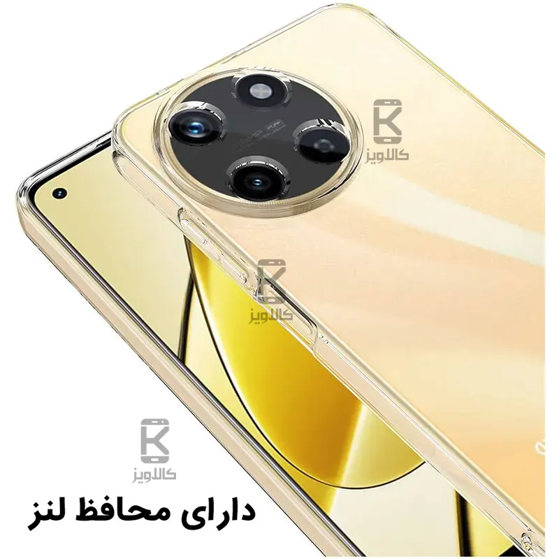 کاور ژله ای شفاف محافظ لنز دار ریلمی 11 4G