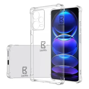 قاب ژله ای شفاف کپسول دار و محافظ لنزدار Xiaomi Redmi Note 12 Pro Plus