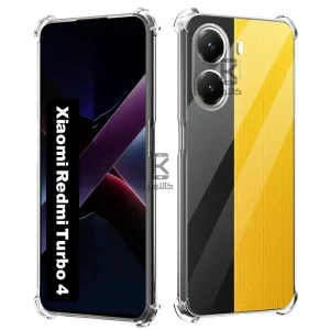 قاب ژله ای شفاف کپسول دار و محافظ لنزدار Xiaomi Redmi Turbo 4