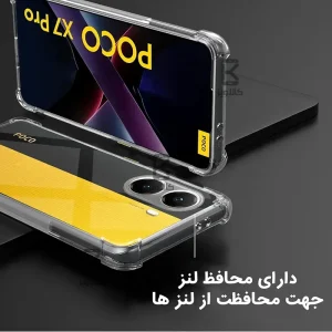 قاب ژله ای شفاف کپسول دار و محافظ لنزدار Xiaomi Redmi Turbo 4
