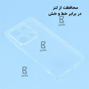 کاور ژله ای شفاف محافظ لنز دار Xiaomi Redmi Note 14S