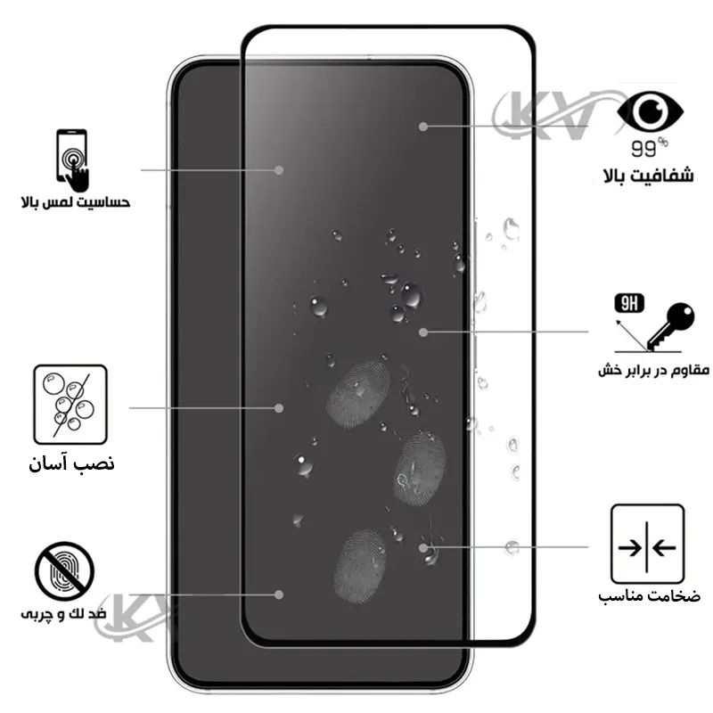 گلس محافظ فول +10D Pro سامسونگ S25 FE