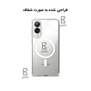 کاور پشت کریستالی مگ سیف دار Samsung Galaxy S25 Edge