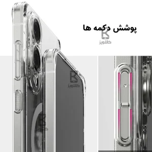 کاور پشت کریستالی مگ سیف دار Samsung Galaxy S25 Edge