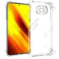 قاب ژله ای شفاف کپسول دار و محافظ لنزدار Xiaomi Poco X3