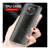 قاب ژله ای شفاف کپسول دار و محافظ لنزدار Xiaomi Poco X3