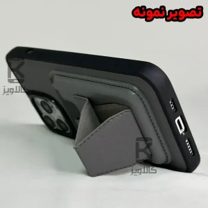 قاب چرمی استندی جاکارتی دار گوشی Samsung Galaxy S24 Ultra