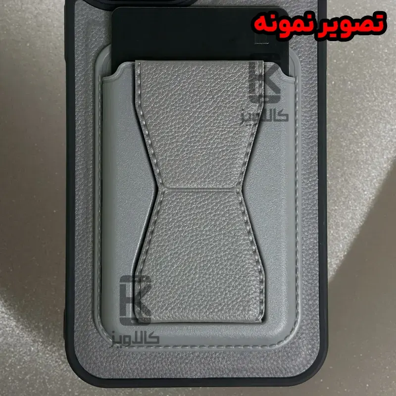قاب چرمی استندی جاکارتی دار گوشی Xiaomi Poco M6 Pro 4G