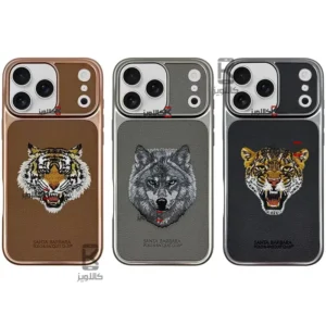 قاب طرح دار چرمی Santa Barbara Savanna Series آیفون 17 پرو مکس