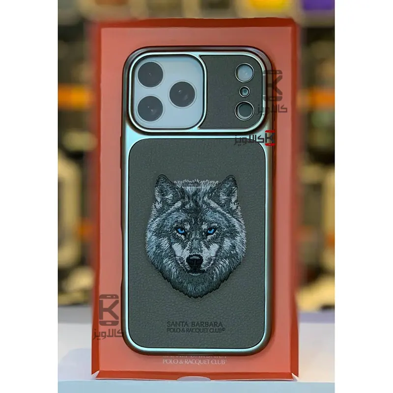 قاب طرح دار چرمی Santa Barbara Savanna Series آیفون 17 پرو مکس