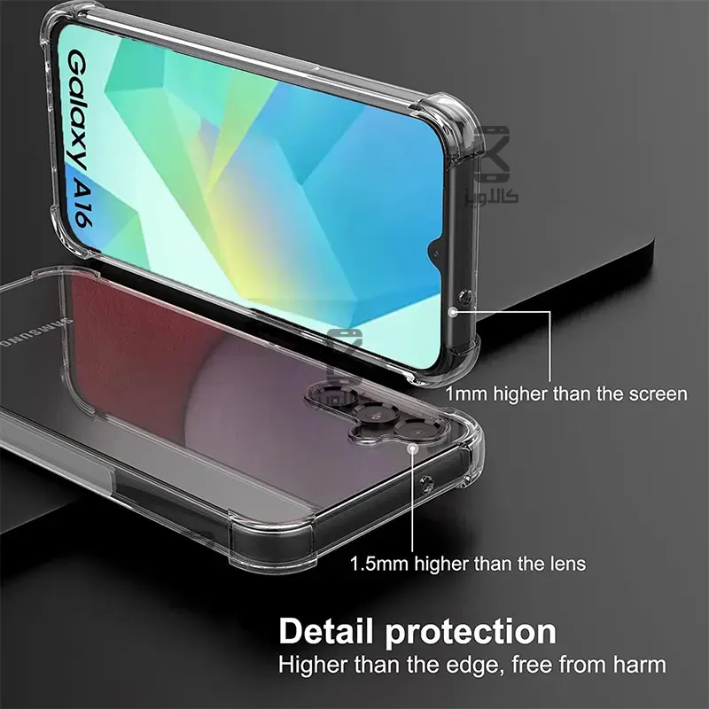 قاب ژله ای شفاف کپسول دار Samsung Galaxy A16
