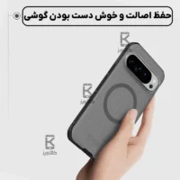 قاب مگنتی دودی نیلکین Super Frosted Shield Pro MagSafe Clear Case گوگل پیکسل 10