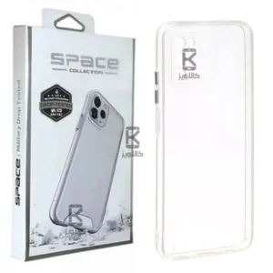 قاب پشت کریستالی با محافظ لنز سامسونگ A03s برند Space