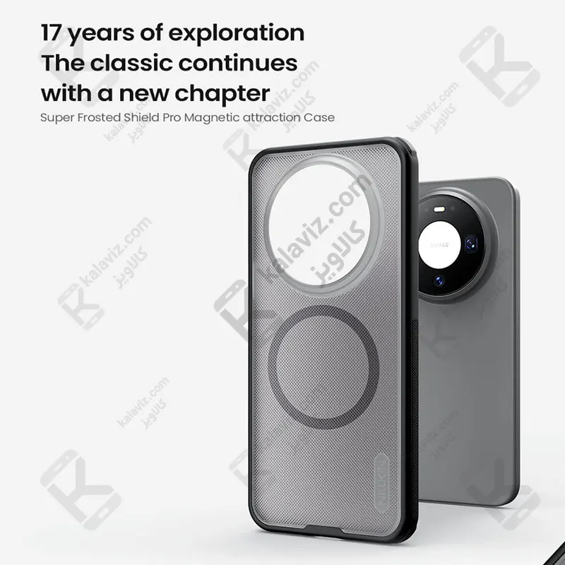 قاب مگنتی دودی نیلکین Super Frosted Shield Pro MagSafe Clear Case هواوی Mate 80