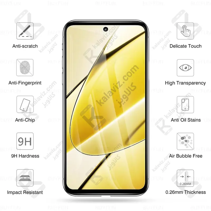 گلس شیشه ای 9D گوشی شیائومی Redmi K40