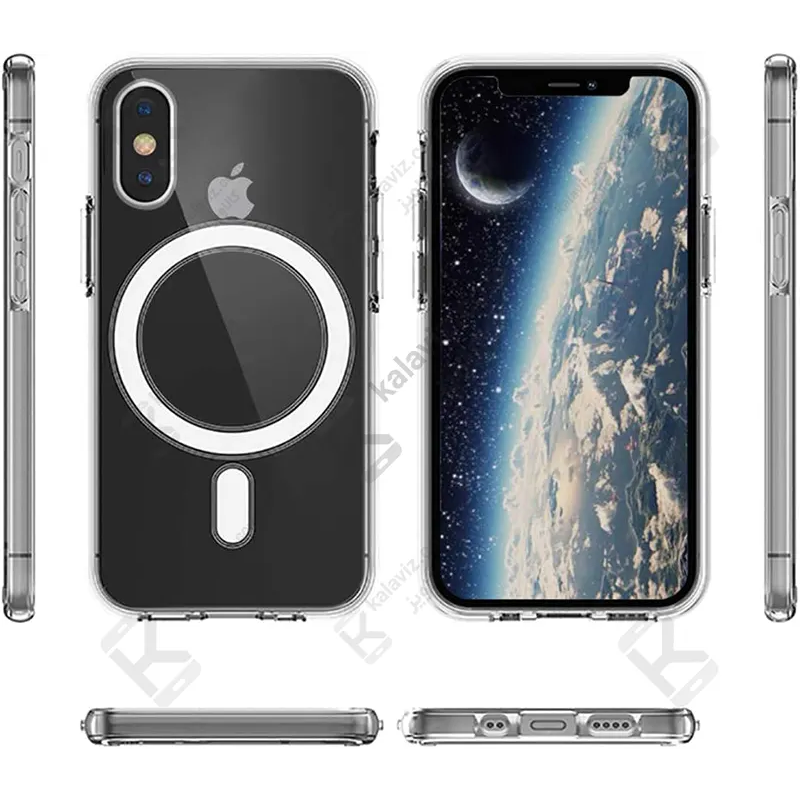 کاور پشت کریستالی مگ سیف دار آیفون Xs Max