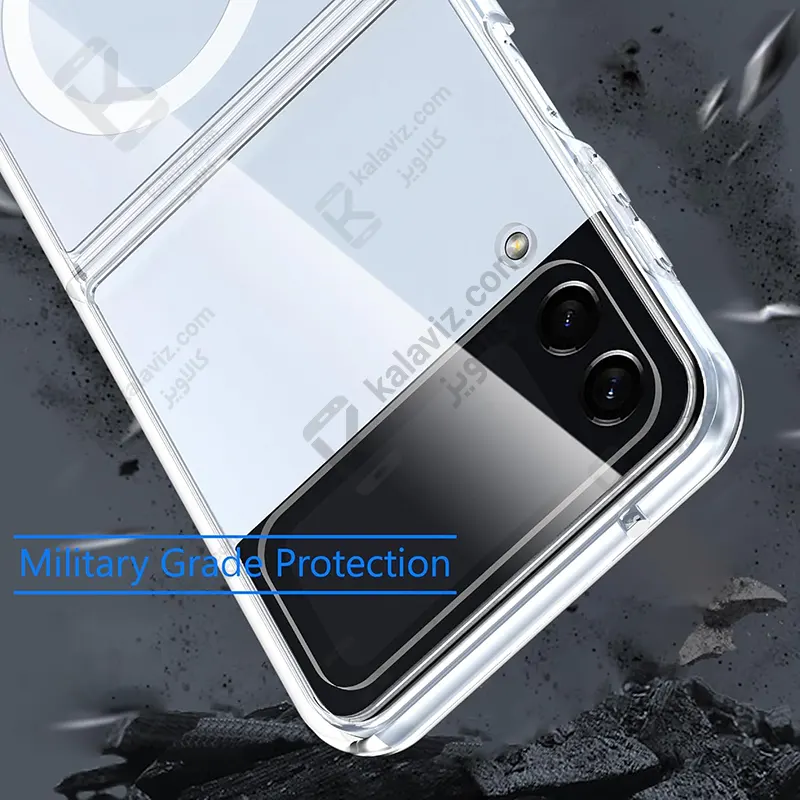 کاور پشت کریستالی مگ سیف دار Samsung Galaxy Z Flip 3