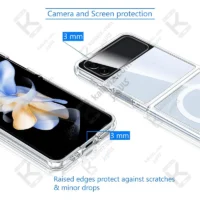 کاور پشت کریستالی مگ سیف دار Samsung Galaxy Z Flip 3