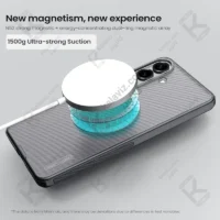 قاب مگنتی دودی نیلکین Super Frosted Shield Pro MagSafe Clear Case سامسونگ S26 پلاس