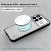 قاب مگنتی دودی نیلکین Super Frosted Shield Pro MagSafe Clear Case شیائومی پوکو F8 الترا