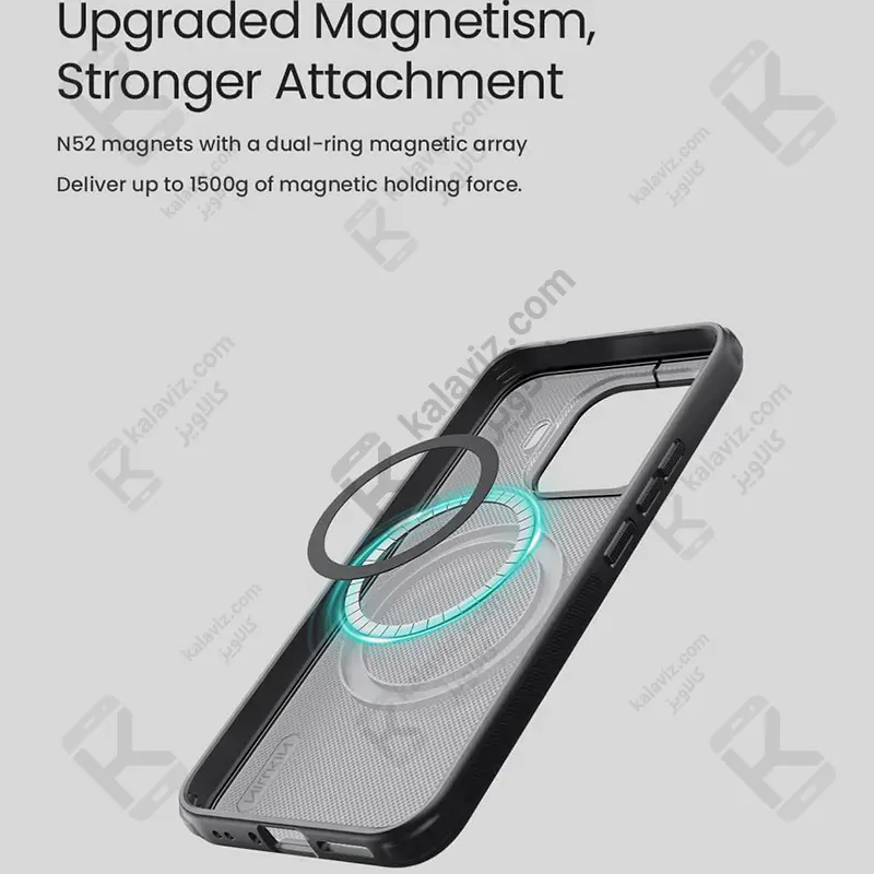 قاب مگنتی دودی نیلکین Super Frosted Shield Pro MagSafe Clear Case شیائومی 17T