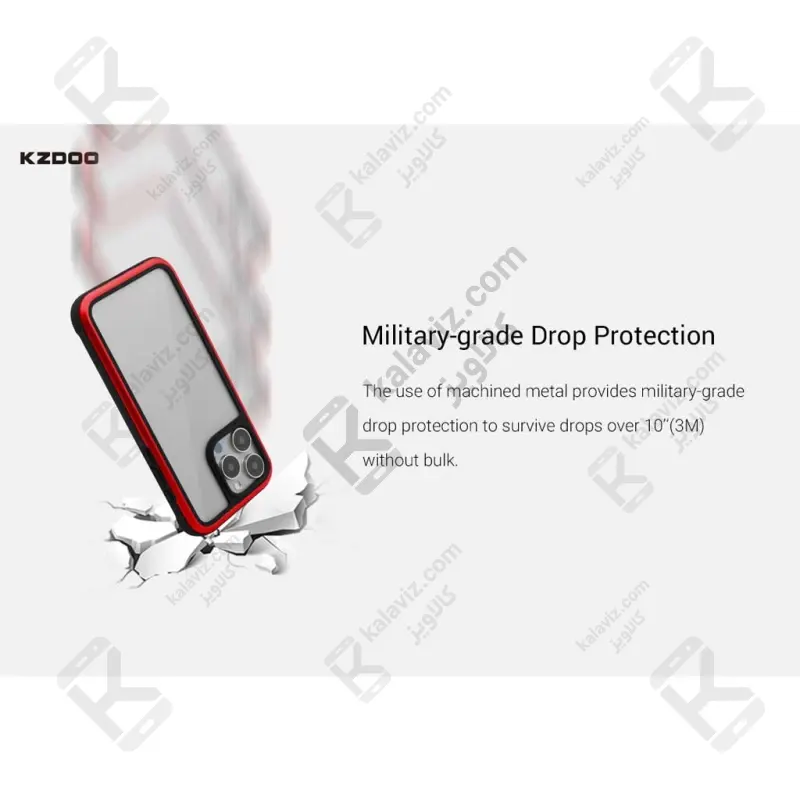 قاب اورجینال ضد ضربه K-ZDOO Ares گوشی آیفون 15