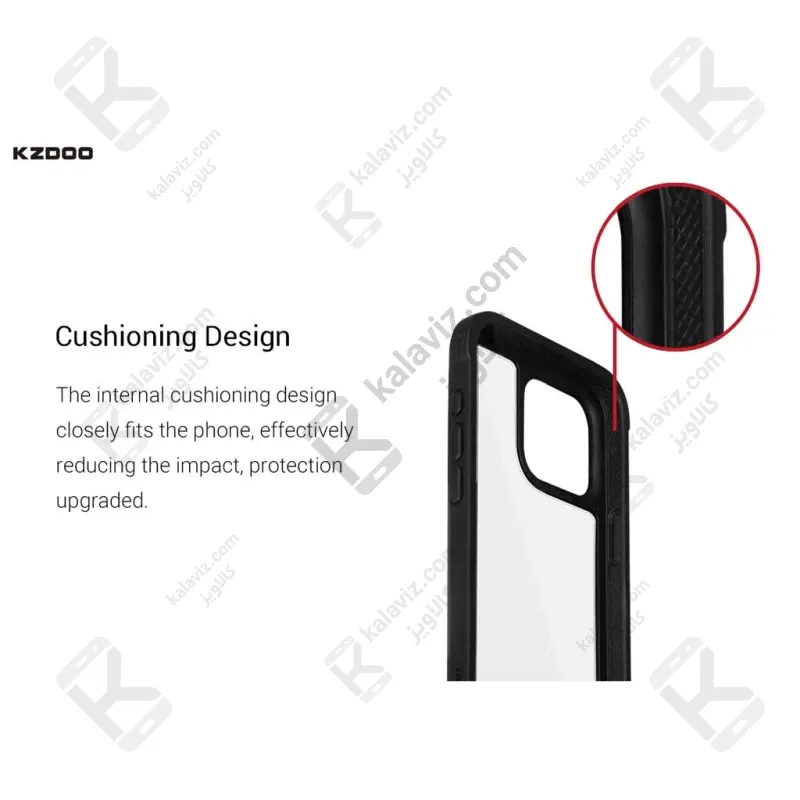 قاب اورجینال ضد ضربه K-ZDOO Ares گوشی آیفون 15 پرو