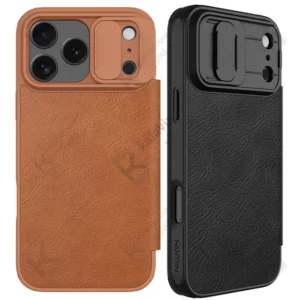 کیف چرمی Nillkin Qin Pro گوشی Apple iPhone 18 Pro Max